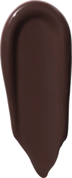 Płynny bronzer e.l.f. Camo w odcieniu Rich, ciemnobrązowa smuga o kremowej, błyszczącej teksturze.