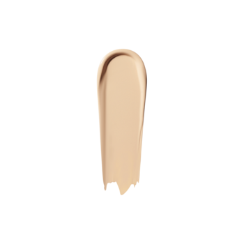 Pionowa smuga podkładu e.l.f. Soft Glam Fair Cool, nawilżający, o satynowym wykończeniu na czarnym tle.