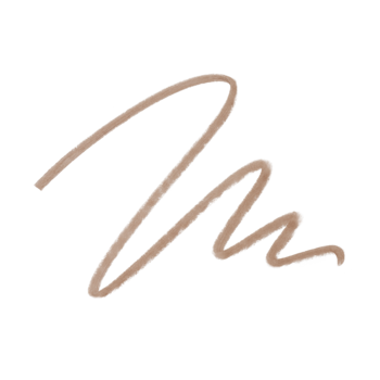 Swatch kredki do brwi e.l.f. Instant Lift w odcieniu Blonde, jasnobrązowa linia na białym tle.