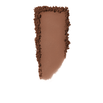 Swatch prasowanego pudru e.l.f. Halo Glow Rich Cool, brązowy, o gładkiej teksturze, na białym tle.