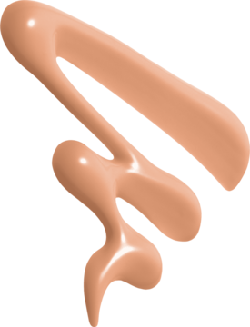 Zbliżenie na beżowy swatch matującego podkładu NYX Make 'Em Wonder Classic Ivory.