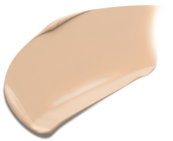 Smuga beżowego, kryjąco-wygładzającego korektora TIRTIR Glide & Hide Blurring Concealer 4.5N na ciemnym tle.