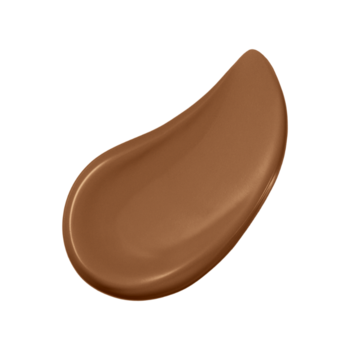 Krem BB Purito Wonder Releaf Centella, odcień Caramel Beige. Brązowa, kremowa smuga z satynowym wykończeniem na czarnym tle.