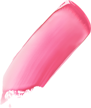 Różowy tint do ust i policzków Rimmel Jelly Crush, żelowa smuga na czarnym tle, lśniąca tekstura.