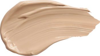 Nawilżający podkład Ministerstwo Dobrego Mydła Rose Macaron, beżowy swatch o naturalnym wykończeniu.
