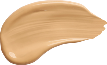 Podkład nawilżający Ministerstwo Dobrego Mydła w odcieniu Peach Soufflé, kremowa beżowa smuga.