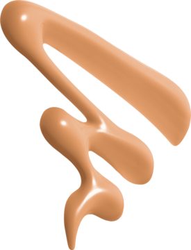 Płynny podkład matujący NYX Make 'Em Wonder w odcieniu Natural Beige, rozprowadzony w formie smugi.