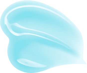 NYX Jelly Job Jelly Frost błyszczyk, jasnoniebieska, żelowa smuga z intensywnym połyskiem i odbiciem światła.