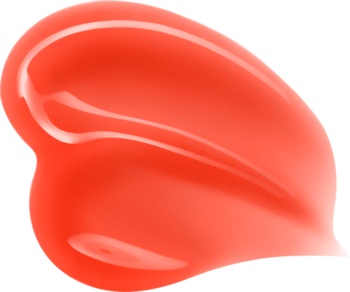 Rozmazany błyszczyk NYX Jelly Job Orange Ya Jelly? w odcieniu intensywnej, błyszczącej pomarańczy.