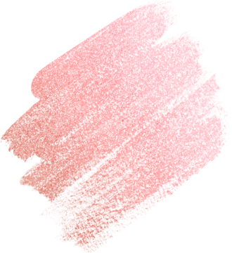 Jasnoróżowy, mieniący swatch rozświetlacza NYX Buttermelt Stix That's On Melt, dynamiczna smuga na tle.