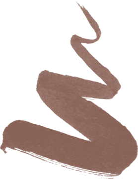 Brązowy, falisty swatch wodoodpornej konturówki NYX Lip Lingerie Lip Lock, ukazujący jej kremową teksturę.