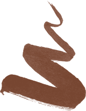 Ciemnobrązowa, gładka smuga wodoodpornej konturówki NYX Lip Lingerie, odcień Up To No Good, na ciemnym tle.