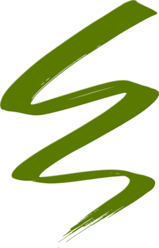 Swatch matowego eyelinera NYX Epic Inky Stix On-Lime: intensywna, oliwkowo-zielona, zygzakowata kreska na czarnym tle.