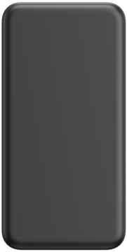 Szary powerbank Ugreen PB507 10000mAh 20W, minimalistyczny design, widok z przodu na czarnym tle.