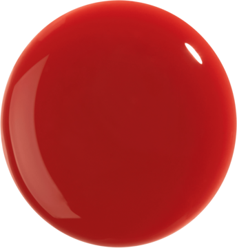 Zbliżenie na błyszczącą, ciemnoczerwoną kroplę olejku Kaja Juicy Glass Lip Oil Apple Cider.