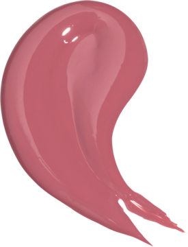 Nawilżający balsam Kaja Dewy Bar Fig Smoothie: zbliżenie na różowo-fioletową, błyszczącą smugę produktu.