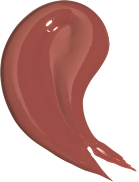 Błyszcząca, bordowa smuga nawilżającego balsamu Kaja Dewy Bar Cranberry Cooler do ust i policzków.