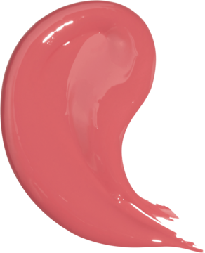 Nawilżający balsam Kaja Dewy Bar Grapefruit Gelato, błyszczący, koralowo-różowy swatch o kremowej konsystencji.