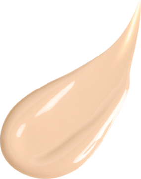 Zbliżenie na kremową smugę podkładu Kaja Soft Blur Cushion Foundation 2C Fair. Jasnobeżowy, półmatowy swatch.