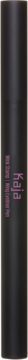 Ciemny, błyszczący eyeliner Kaja Wink Stamp, pionowo ustawiony, z niewyraźnym różowym napisem.
