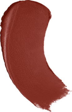Matowa pomadka Fat Matte Slick Click, próbka w odcieniu terakoty, kremowa tekstura, gładkie wykończenie.