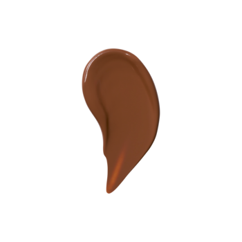 Próbka nawilżającego korektora e.l.f. Soft Glam Satin, Deep Warm, na czarnym tle, kremowa, z satynowym połyskiem.