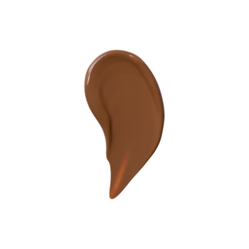 Nawilżający korektor w płynie e.l.f. Soft Glam Satin Deep Neutral, ciemnobrązowy, w postaci kremowego smużenia.