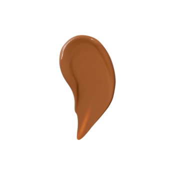Próbka ciemnobrązowego korektora e.l.f. Soft Glam Satin Deep Cool, kremowa, satynowa, na czarnym tle.