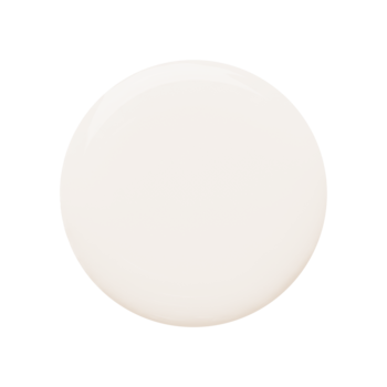 Kropla lakieru Miss Sporty Naturally Perfect Latte 2w1 z biotyną, kolor nude, na czarnym tle.