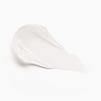 Zbliżenie na białą, żelową smużkę chłodzącej bazy matującej Catrice Magic Shine Eraser C010.