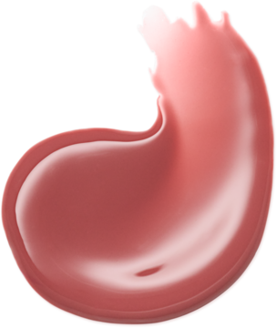 Swirl mlecznego, błyszczącego balsamu essence milky GLAZED w odcieniu brudnego różu, z lustrzanym połyskiem.