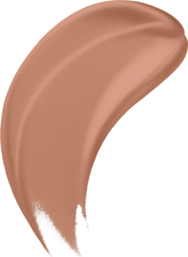 NYX Lid Lingerie Beige Appeal, matowy cień do powiek. Kremowa, beżowa smuga na czarnym tle, widok z bliska.