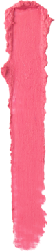 Kremowy, różany swatch wielofunkcyjnego sztyftu Beauty Balm, gładki pionowy ślad na czarnym tle.