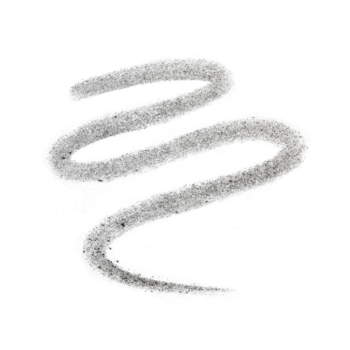 Szary, falisty swatch kremowego cienia Artdeco High Performance Eyeshadow Stylo na białym tle.