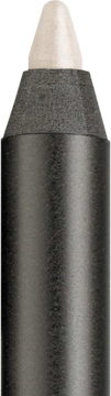 Zbliżenie na perłowy szpic kredki ARTDECO Soft Eye Liner Waterproof, kremowa formuła, czarny korpus.