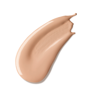 Jasnobeżowy, kremowy swatch podkładu do twarzy Artdeco Perfect Teint Natural z lekko matowym wykończeniem na białym tle.