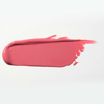 Różowo-koralowy błyszczący swatch nawilżającego błyszczyka Artdeco Hydra Lip Booster na białym tle.