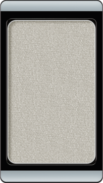 Pojedynczy perłowy cień Artdeco Pearly Light Silver Grey, magnetyczny wkład w srebrnej ramce.