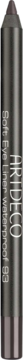 ARTDECO Soft Eye Liner Waterproof, ciemnoszara kredka z metalicznym wykończeniem, widok z przodu, etykieta lekko zamazana.