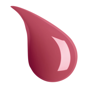 Zbliżenie na błyszczącą kroplę ciemnoróżowego błyszczyka Artdeco Plumping Lip Fluid Juicy Berry powiększającego usta.