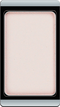 Artdeco Matt Natural Pink cień do powiek, prostokątny wkład w srebrno-czarnej ramce, matowy, widok z góry.