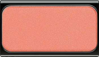 Róż Artdeco Salmon Blush, wypiekany wkład do kasetki, gładki łososiowy odcień, widok z góry.