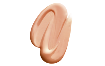 Krem BB + baza pod makijaż SPF 20, beżowy swatch o lśniącej, gładkiej teksturze na białym tle.