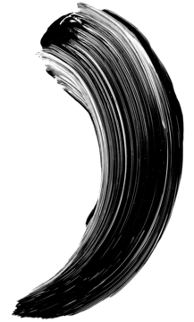 Gęsta, czarna smuga tuszu Maybelline Lash Sensational Intense Black, podkreślająca głębię koloru i objętość.