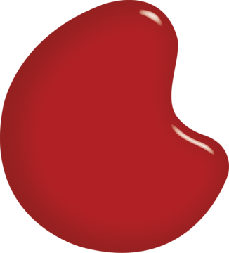 Czerwony lakier Sally Hansen Miracle Gel Rhapsody Red, błyszcząca, żelowa kropla koloru.
