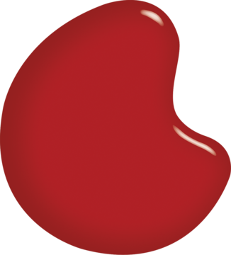 Czerwony lakier Sally Hansen Miracle Gel Rhapsody Red, błyszcząca, żelowa kropla koloru.