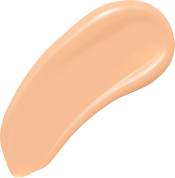 Jasny, beżowy swatch podkładu Fit Me, matującego i wygładzającego pory, o lekkiej konsystencji.