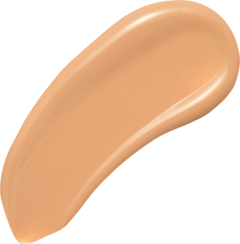 Kremowy swatch matującego podkładu Fit Me w odcieniu beżowym, z widoczną gładką teksturą.