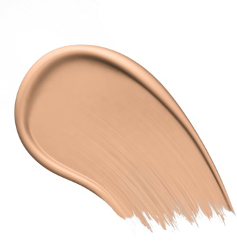 Beżowy, kremowy swatch podkładu Miss Sporty Perfect to Last 24H SPF 20, półmatowe wykończenie na przezroczystym tle.