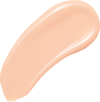 Jasny, beżowy swatch matującego podkładu Fit Me o kremowej konsystencji i lekkim połysku na czarnym tle.